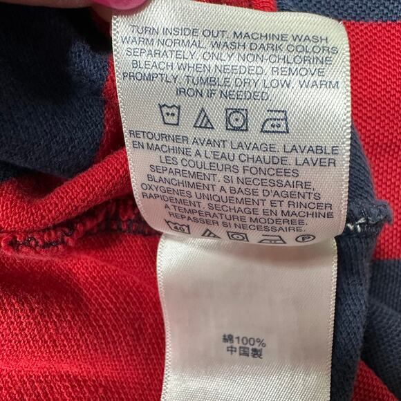 Lands End Mens Polo Tailored Fit Size L Rugby Golf Athletic Vintage - Picture 3 of 11